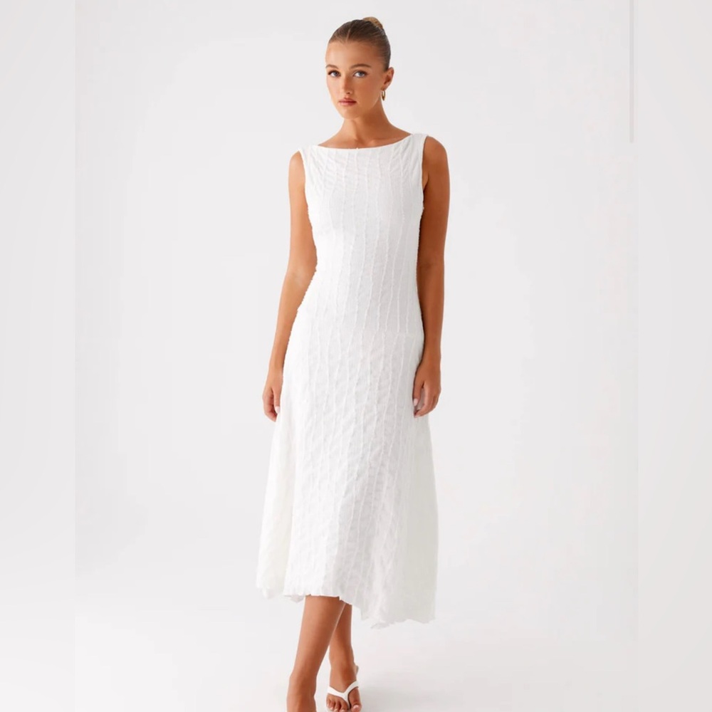 Sharni Midi Dress - Ivory BNWT